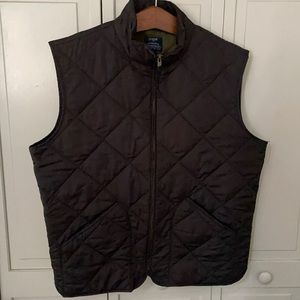 Mens J Crew Quilted Vest Size Large